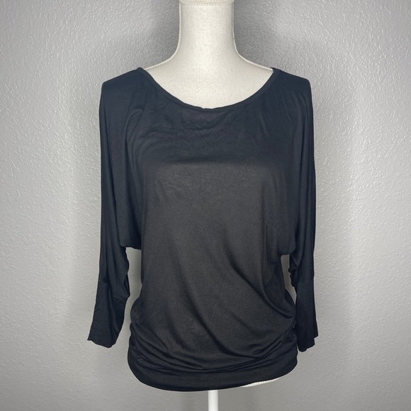 Black Blouse round neck casual wear - Picture 6 of 7
